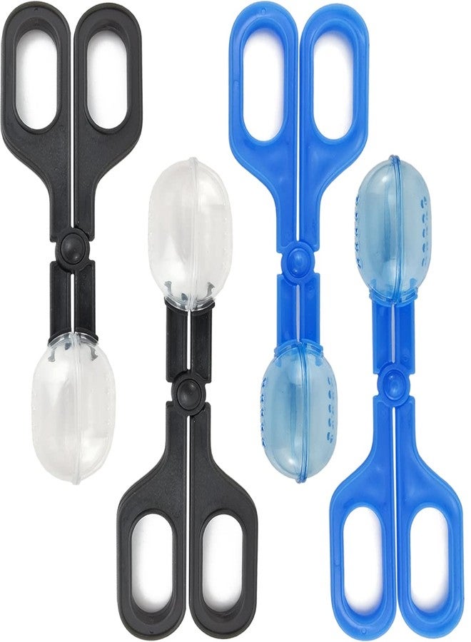 NSBELL 4PCS Reptile Feeding Clamp Reptile Poop Scoop Cage Fish Tank Cleaning Tools Reptile Feeding Tool for Gecko Lizard Bearded Dragon - Image 1